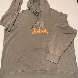 Naruto Men's Gray Graphic Hoodie 3 XL
